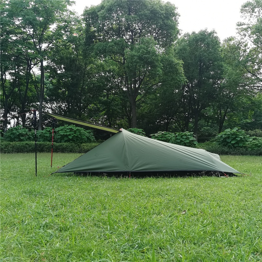 Cheap Goat Tents Ultralight Outdoor Camping Tent 1 Person Dual Layer Backpacking Bivy Tent Portable Aluminum PolesSleeping Bag Tent Travel Tent   